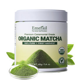 Matcha-Ceremonial Grade Organic Matcha Green Tea Powder,Premium First Harvest Unsweetened,1 0 0 Pure Matcha ForLattes,Smoothies,and Baking  40g 1.4oz-