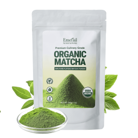 Matcha--Emerail Premium Culinary Grade Organic Matcha Green Tea Powder,Premium Unsweetened,100 Pure Matcha Powder,Smoothies,and Baking 200g 7oz--Shipp