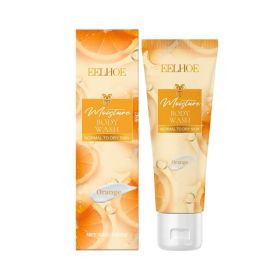 EELHOE Orange Moisturizing Shower Gel, Refreshing Orange Essence Gently Nourishes The Body Clean And Moisturizing Shower Gel
