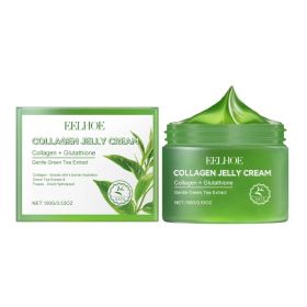 EELHOE Green Tea Collagen Jelly Cream, Gentle Moisturizing Moisturizing Face Soothing Moisturizing Cream For Dry Skin