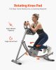 VEVOR AB Workout Machine, Ab Workout Equipment at Home Gym, Core & Abdominal Trainers for Women, 440 lbs Weight Capacity Strength Training Ab Cruncher