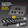 90LB 4-in-1 Adjustable Dumbbell Set â€“ Converts to Barbell, Kettlebell & Push-Up Stands w/ Interchangeable Plates & Non-Slip Grips