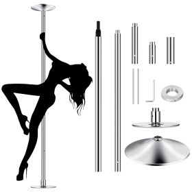 1Pc Stripper Dance Pole 45mm Spinning Static Dancing Pole With 88-108.1in Adjustable Height 551LBS Weight Capacity For Fitness Exercise Party Home Clu