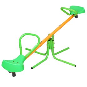 360 Degree Rotation Outdoor Kids Spinning Seesaw Sit Spin Teeter Totter Swivel Teeter