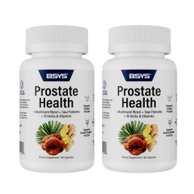 BSYS Prostate Health Capsules Urinary & Bladder Wellness Support  Anti-Inflammatory Balance  Antioxidant Protection  Immune Health Aid  Men's Pro (Option: Two bottles)