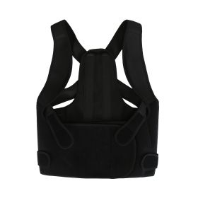 3 Size Options Posture Corrector For Women Men Adjustable Back Brace Posture Trainer Improve Hunchback Slouching Kyphosis Correction Invisible Under C (Option: Black-S)