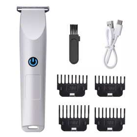 Men's Electric Beard Shaver Trimmer Razor Rechargeable Hair Clipper Shaving Machine USB Rechargeable (Color: White)
