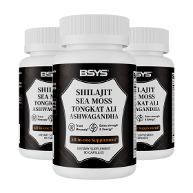 BSYS Xilaizhi Capsules 90 Capsules  Men's Vitality & Energy  Anti-Fatigue Brain Health Support  Hormone Balance Office Workers Seniors Antioxidan (Option: Three bottles)