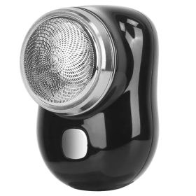 Electric Razor For Men Mini Shaver Portable Pocket Size Shaver USB (Color: Black)